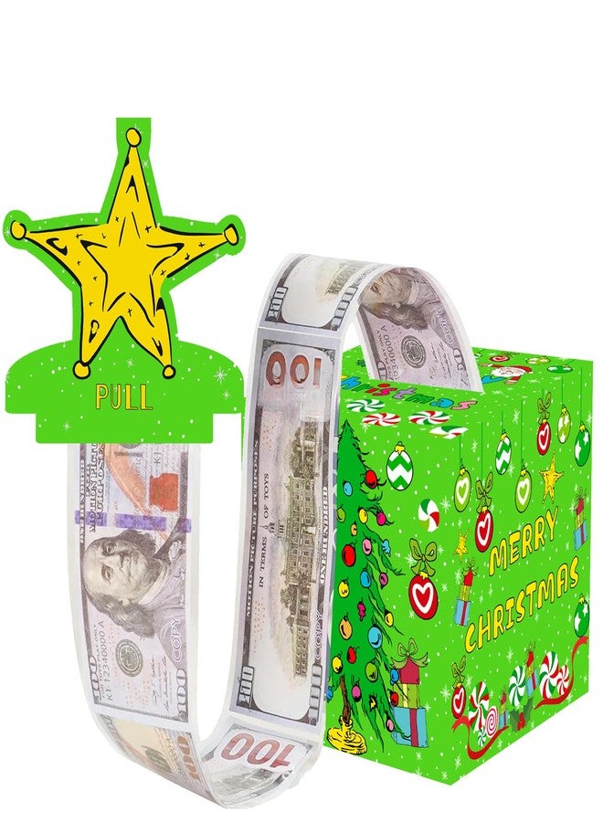Boroner Christmas Money Box – Money Box for Cash Gift Pull, DIY Cash Gift Box with Transparent Money Bags, Secret Santa Gift, Stocking Stuffer, Fun Xmas Gift Box - Image 1